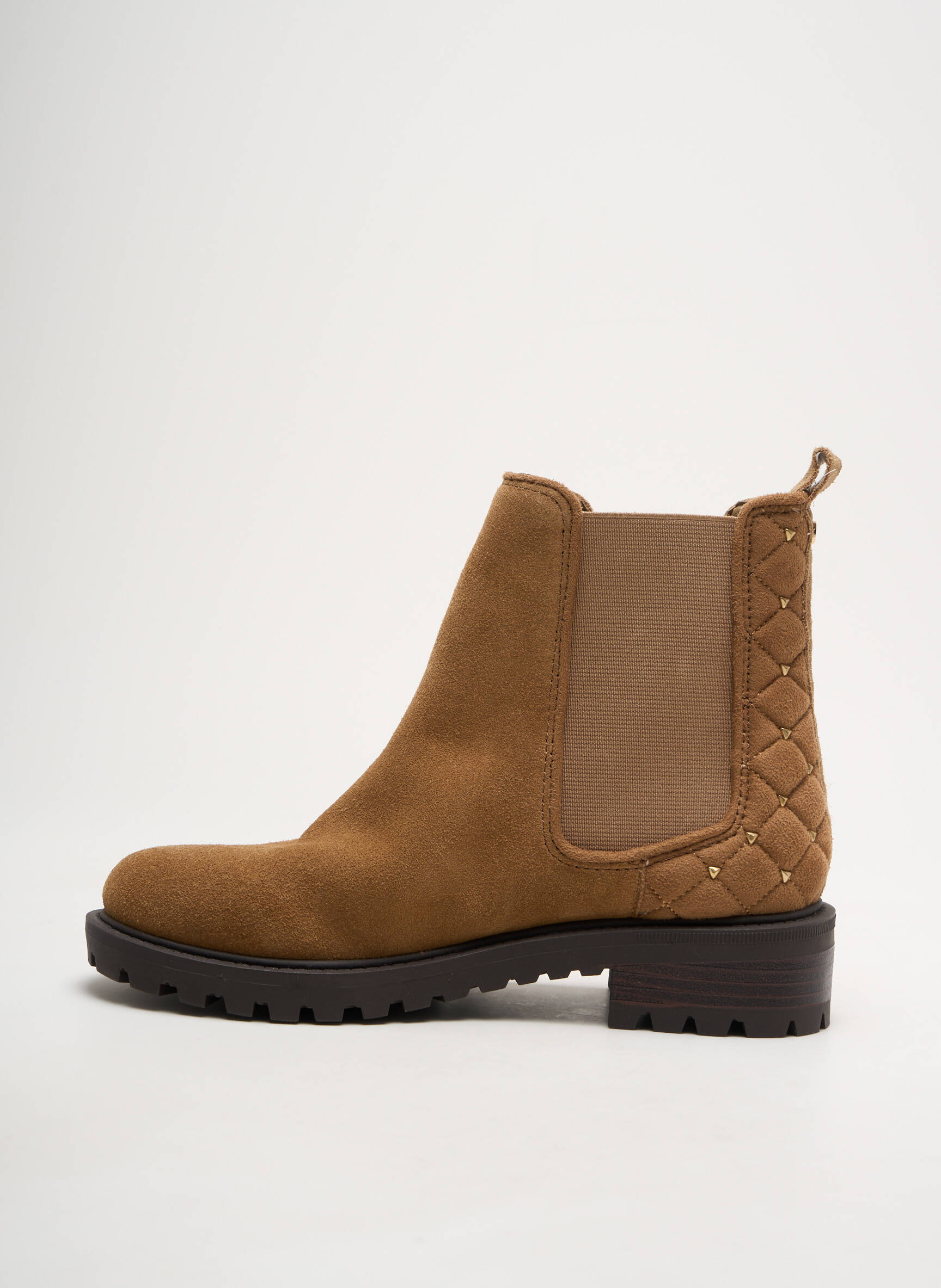 Batai/botai nubuko audinys kulnas nuo 4 iki 6 cm rudas GUESS moteris