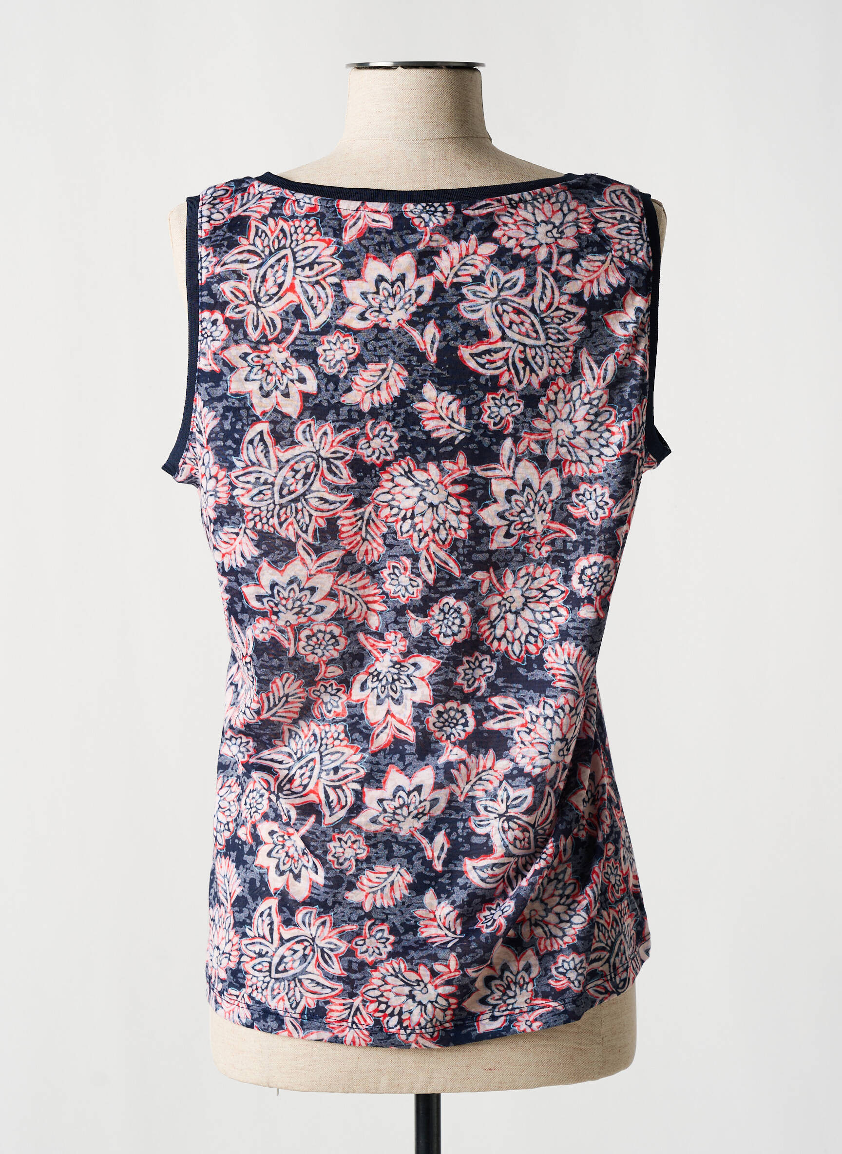 Marškiniai be rankovių col v be rankų mėlyna CONCEPT K moteris