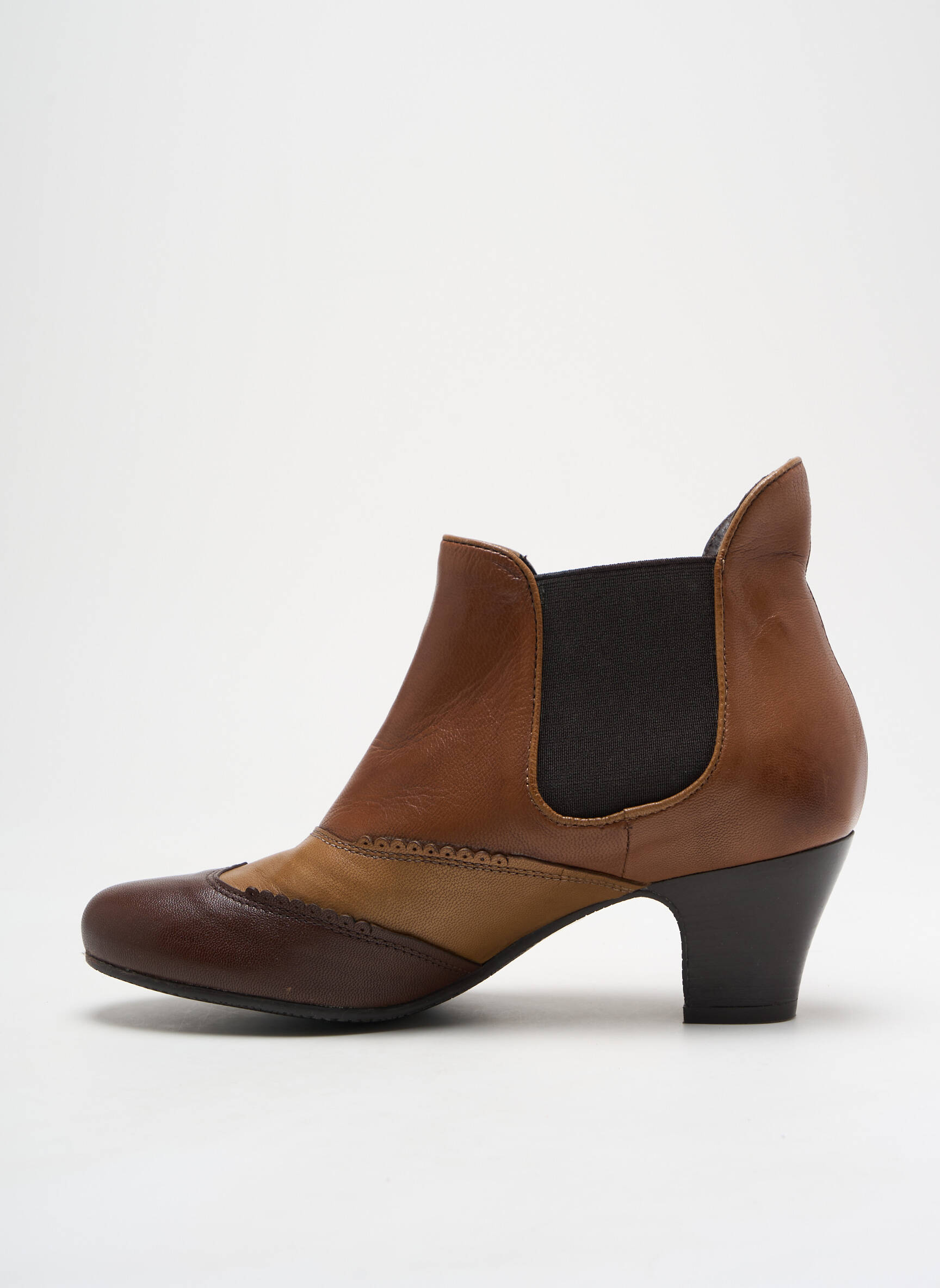 Batai/botai lygus audinys kulnas nuo 4 iki 6 cm rudas FOLLIA DOLCE moteris