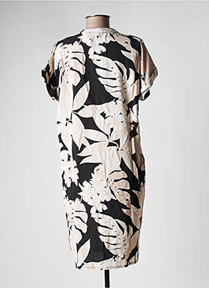 Pusilgių suknelė gėlių raštas trumpas rankovės rožinė LA FEE MARABOUTEE moteris