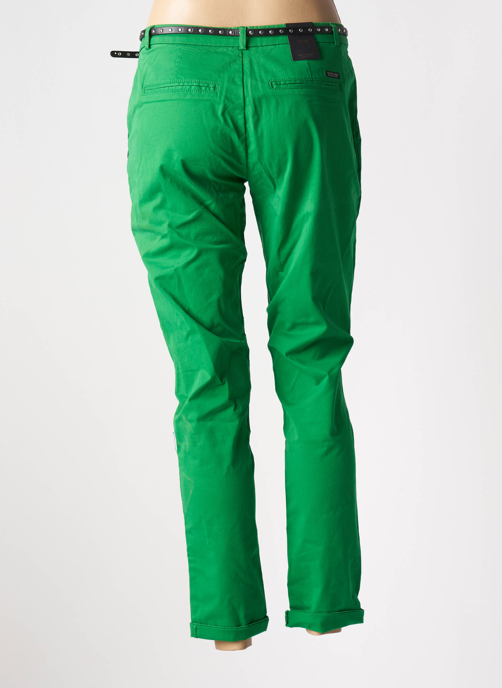 Chino kelnė maža dydžio maža dydžio žalias MAISON SCOTCH moteris