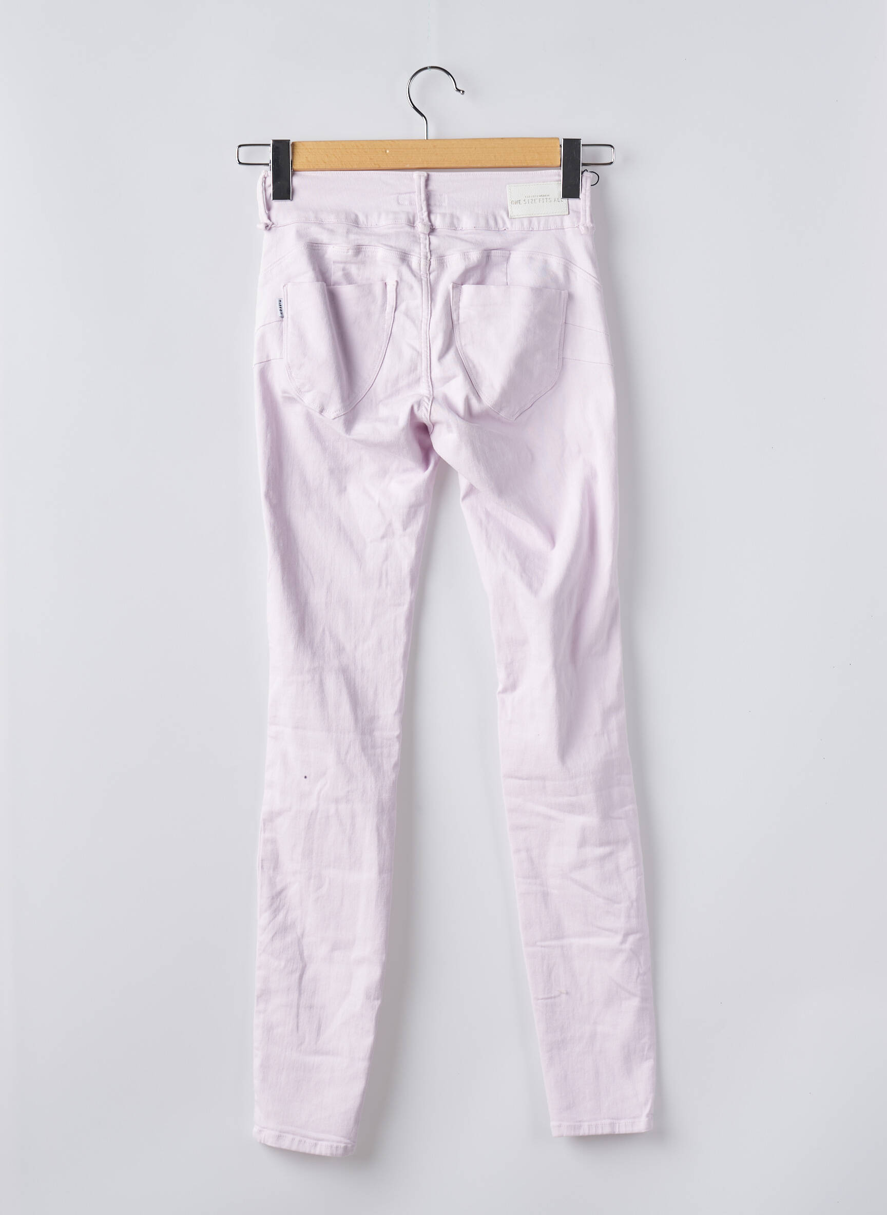Lieknos džinsai push-up normala dydis violetinis ONE SIZE FILTS ALL moteris