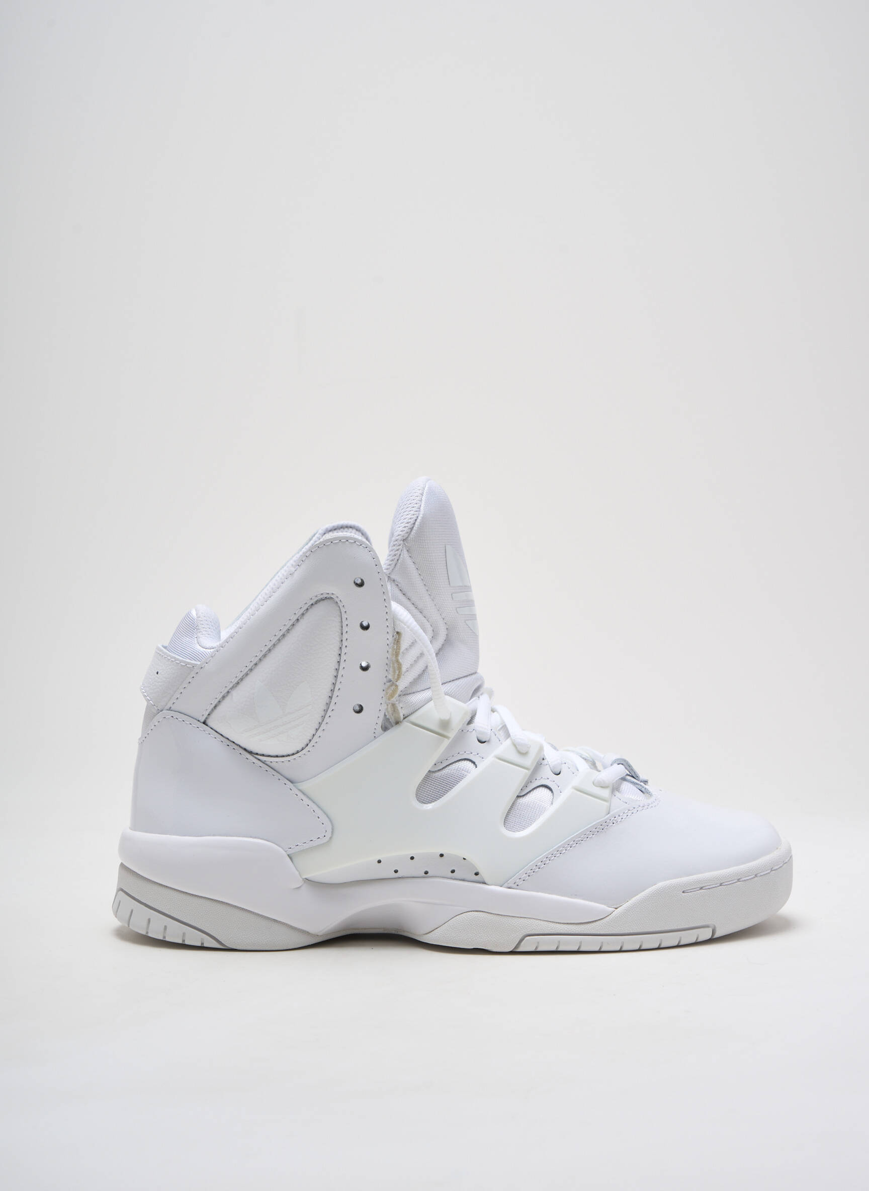 Bėgimo bateliai lygus medžiaga kulnas nuo 4 iki 6 cm baltas ADIDAS moteris