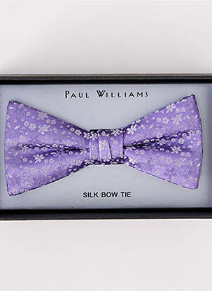 Kaklaraištis papillon gėlių raštas violetinis PAUL WILLIAMS vyras