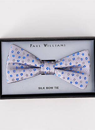 Kaklaraištis papillon satino audinys pilka PAUL WILLIAMS vyras