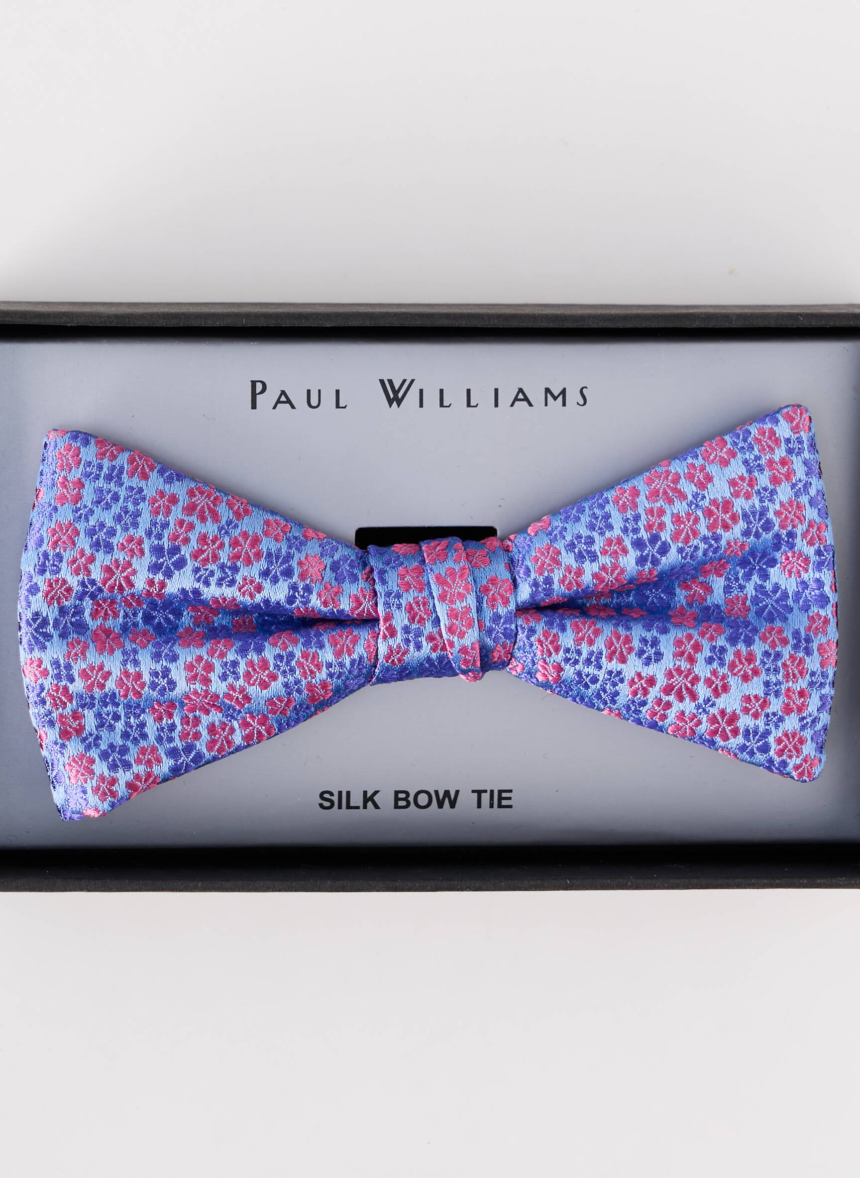 Kaklaraištis papillon gėlių raštas mėlyna PAUL WILLIAMS vyras