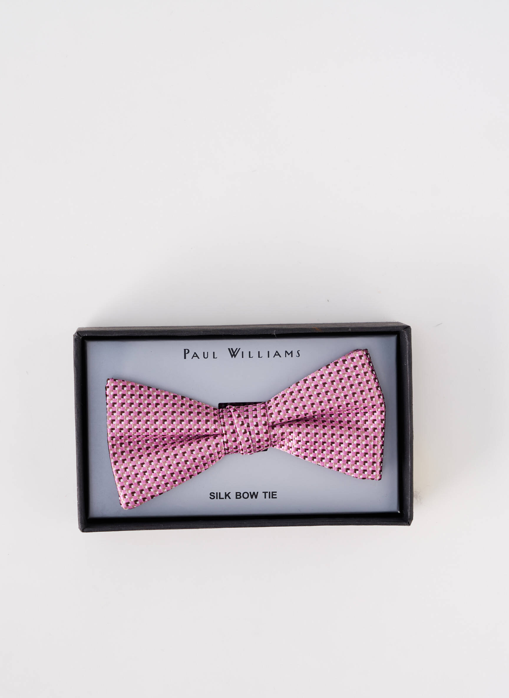 Kaklaraištis papillon siuvinėjimas rožinė PAUL WILLIAMS vyras