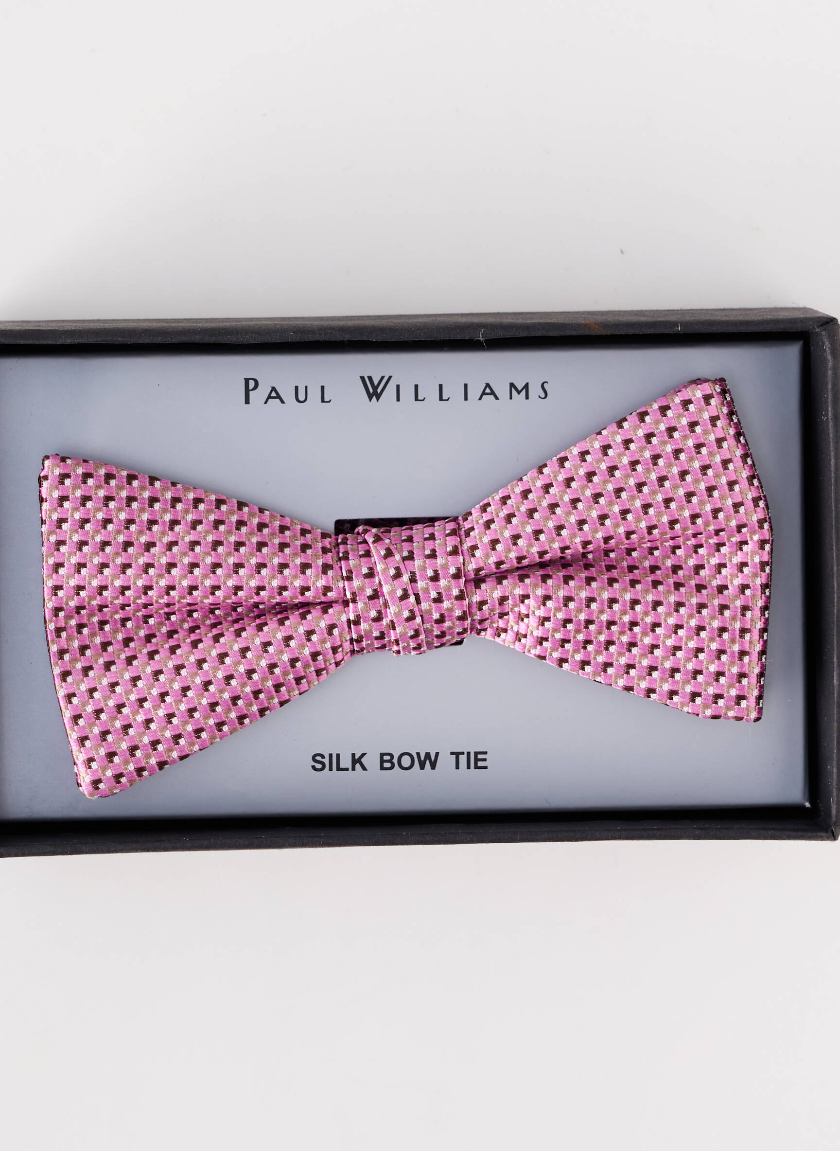 Kaklaraištis papillon siuvinėjimas rožinė PAUL WILLIAMS vyras
