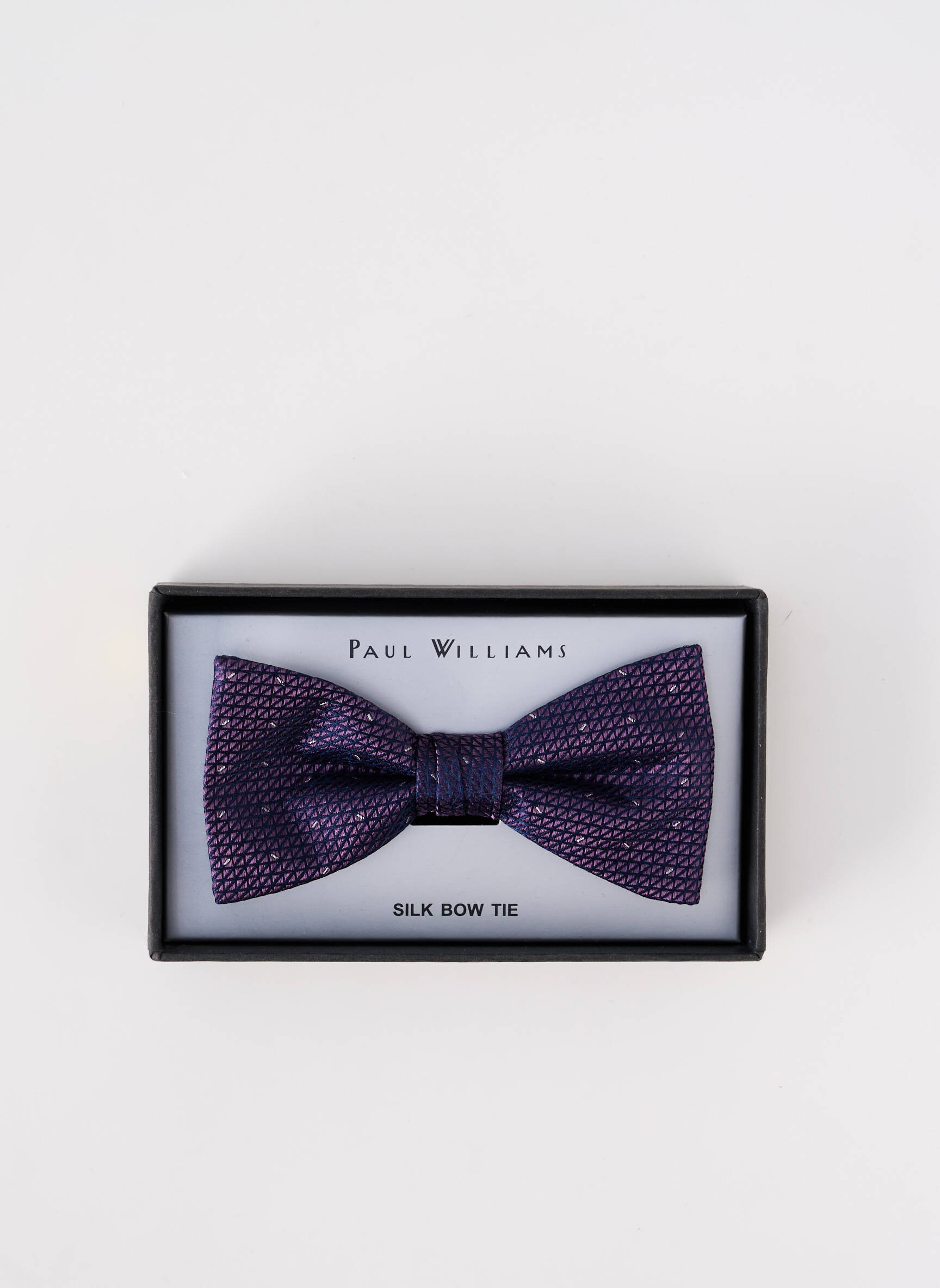 Kaklaraištis papillon siuvinėjimas violetinis PAUL WILLIAMS vyras