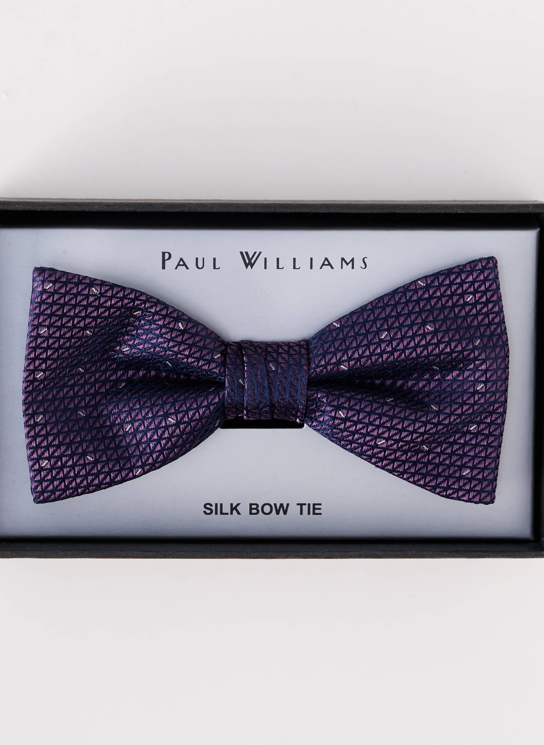 Kaklaraištis papillon siuvinėjimas violetinis PAUL WILLIAMS vyras