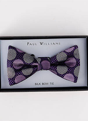 Kaklaraištis papillon taškinis raštas violetinis PAUL WILLIAMS vyras