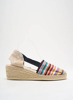 Espadrilės apvalus mygtukas kulnas nuo 4 iki 6 cm bežinis CREATION CATALANE moteris