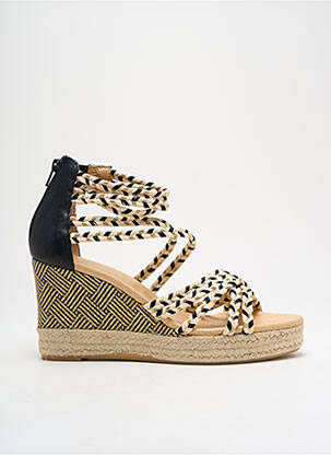 Espadrilės satino audinys kulnas nuo 4 iki 6 cm auksas MKD moteris
