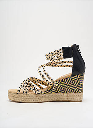 Espadrilės satino audinys kulnas nuo 4 iki 6 cm auksas MKD moteris