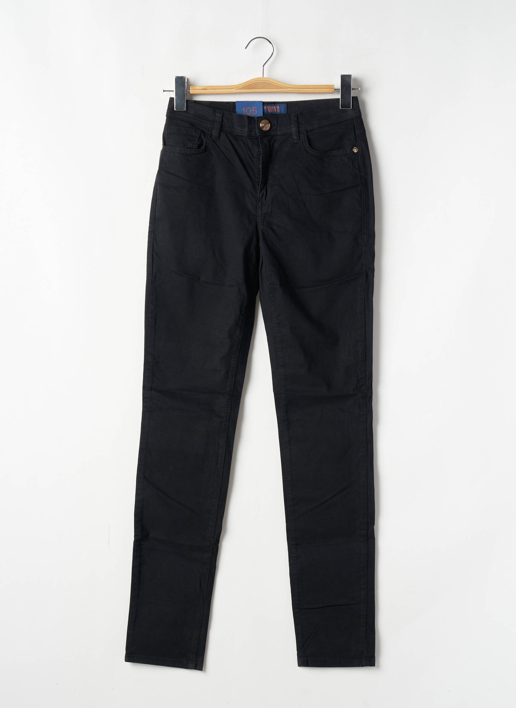 Lieknos džinsai aukšta talija aukšta talija juodas TRUSSARDI JEANS moteris