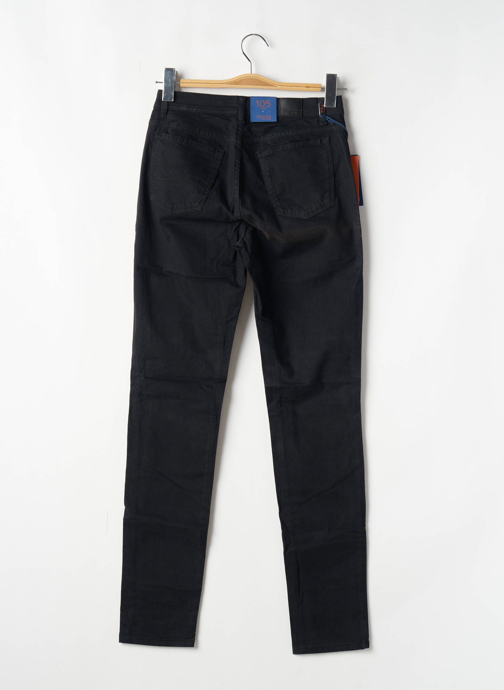 Lieknos džinsai aukšta talija aukšta talija juodas TRUSSARDI JEANS moteris