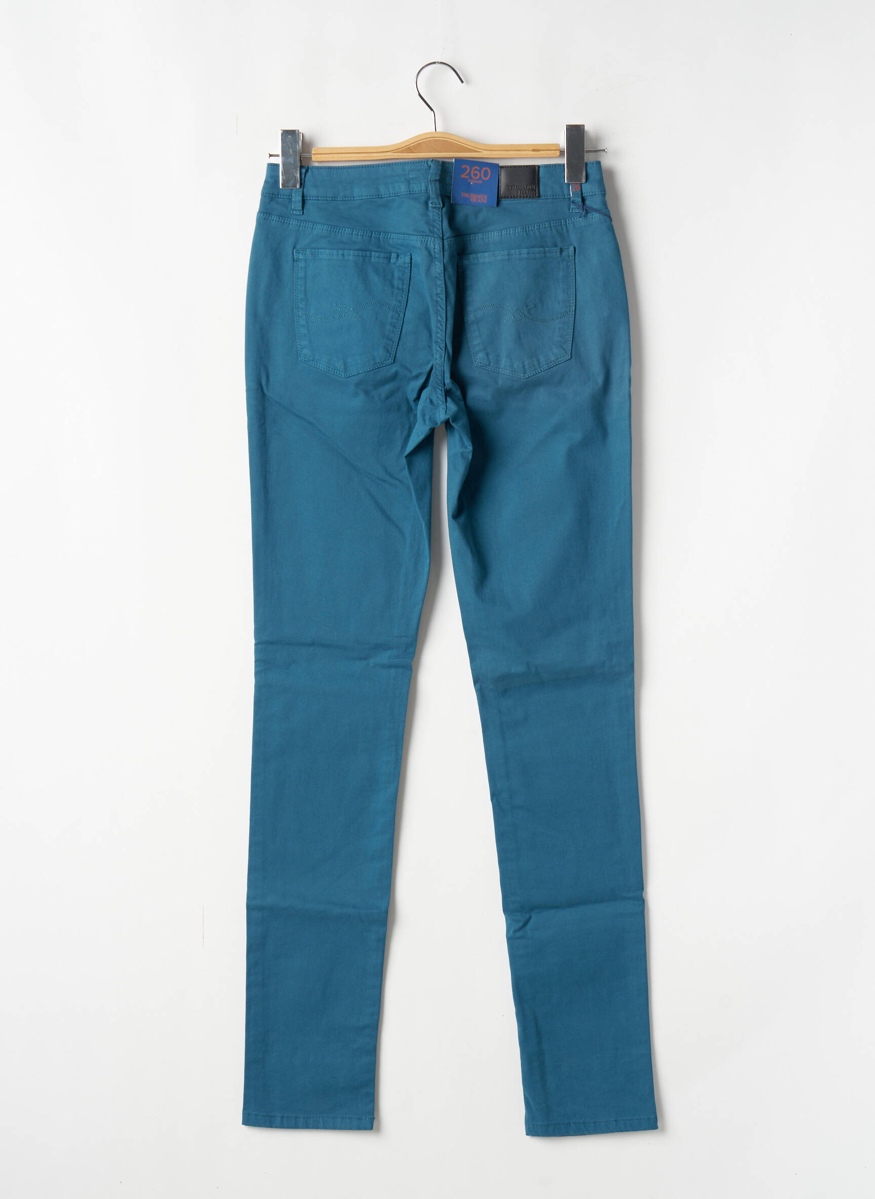 Lieknos kelnės maža dydžio maža dydžio mėlyna TRUSSARDI JEANS moteris