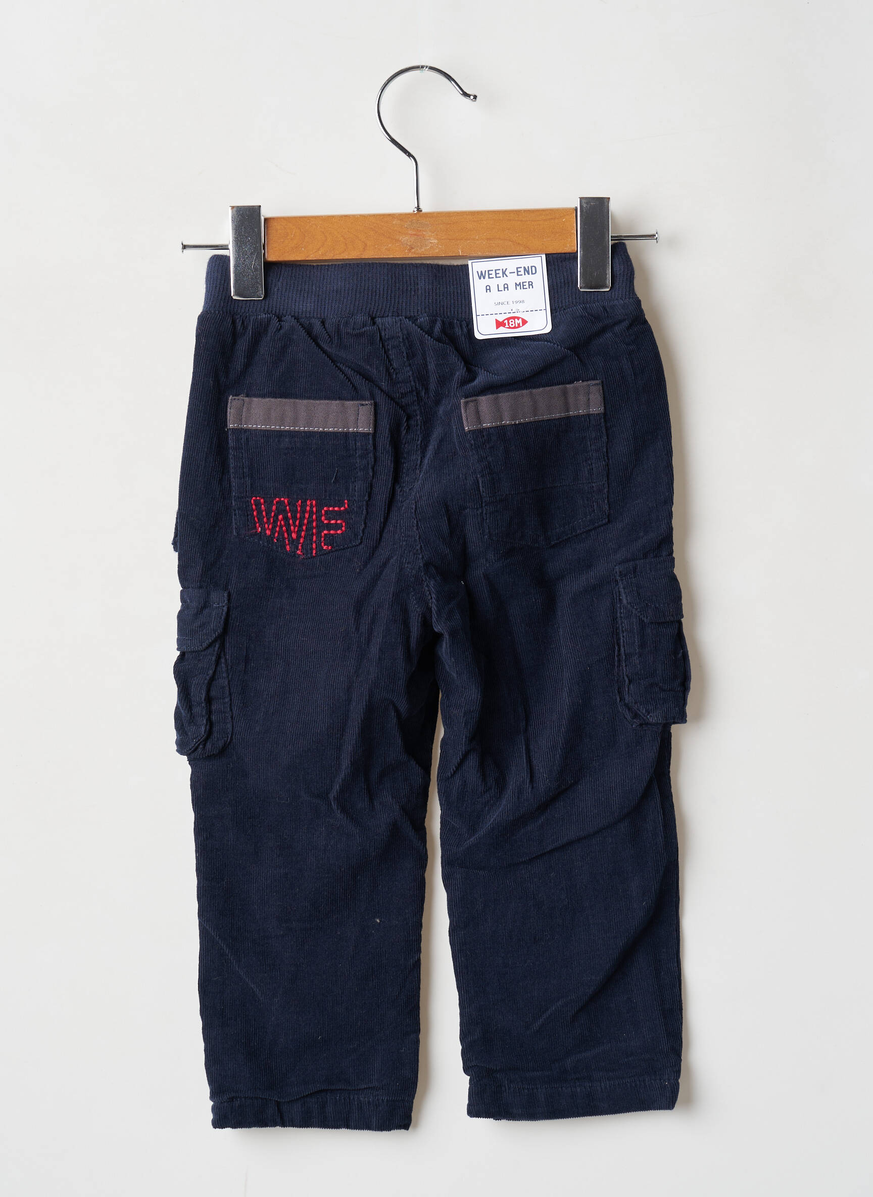 Pantalon tiesi kirpimas elastinė dydis mėlyna WEEK END A LA MER berniukas