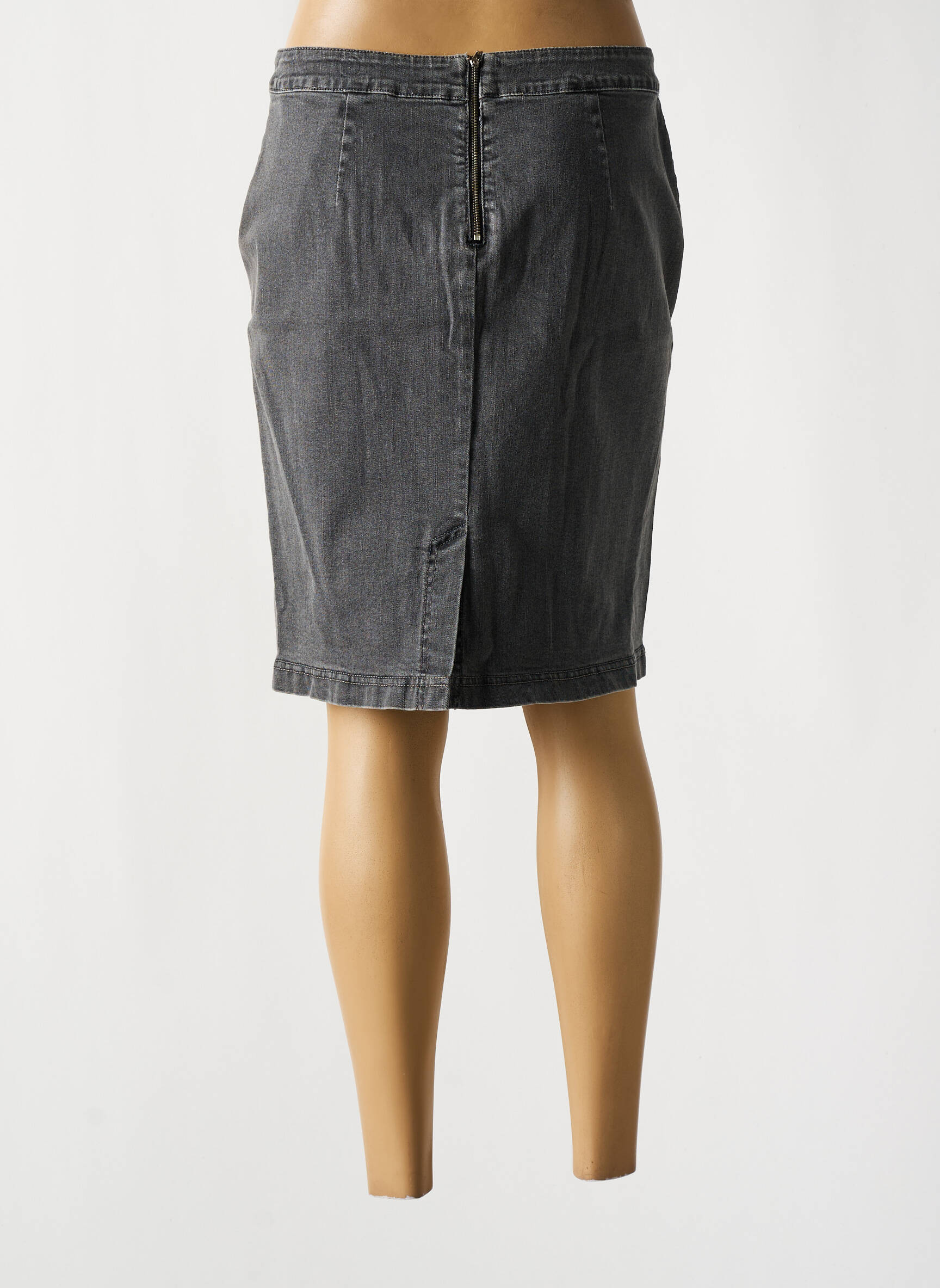 Pusilgis sijonas tamprumas pilka ELISA CAVALETTI moteris