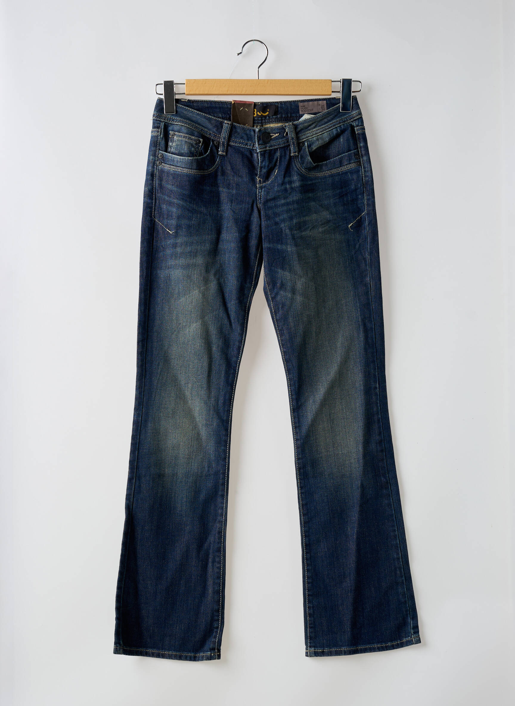 Bootcut džinsai tamprumas maža dydžio mėlyna LTB moteris