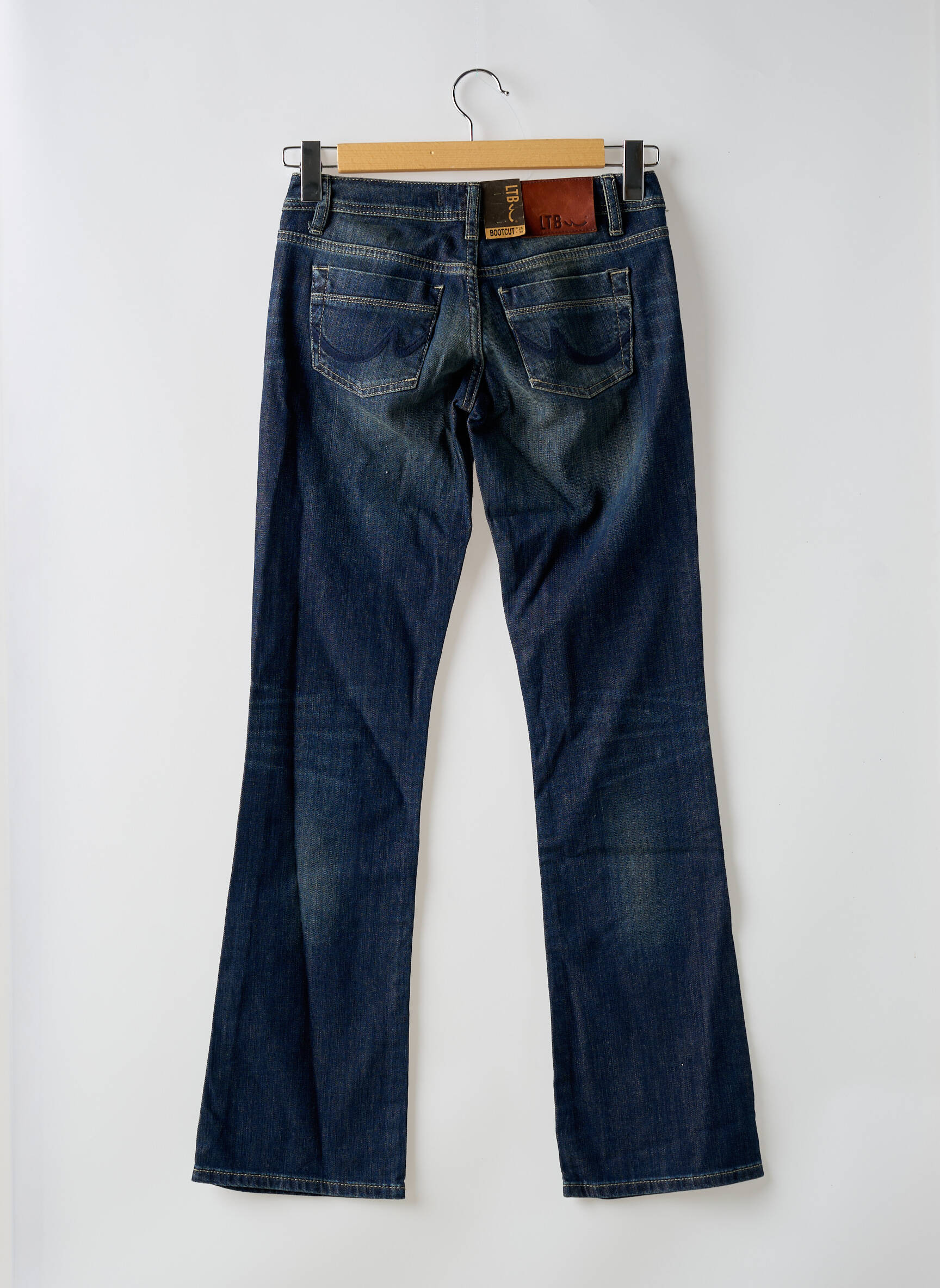 Bootcut džinsai tamprumas maža dydžio mėlyna LTB moteris