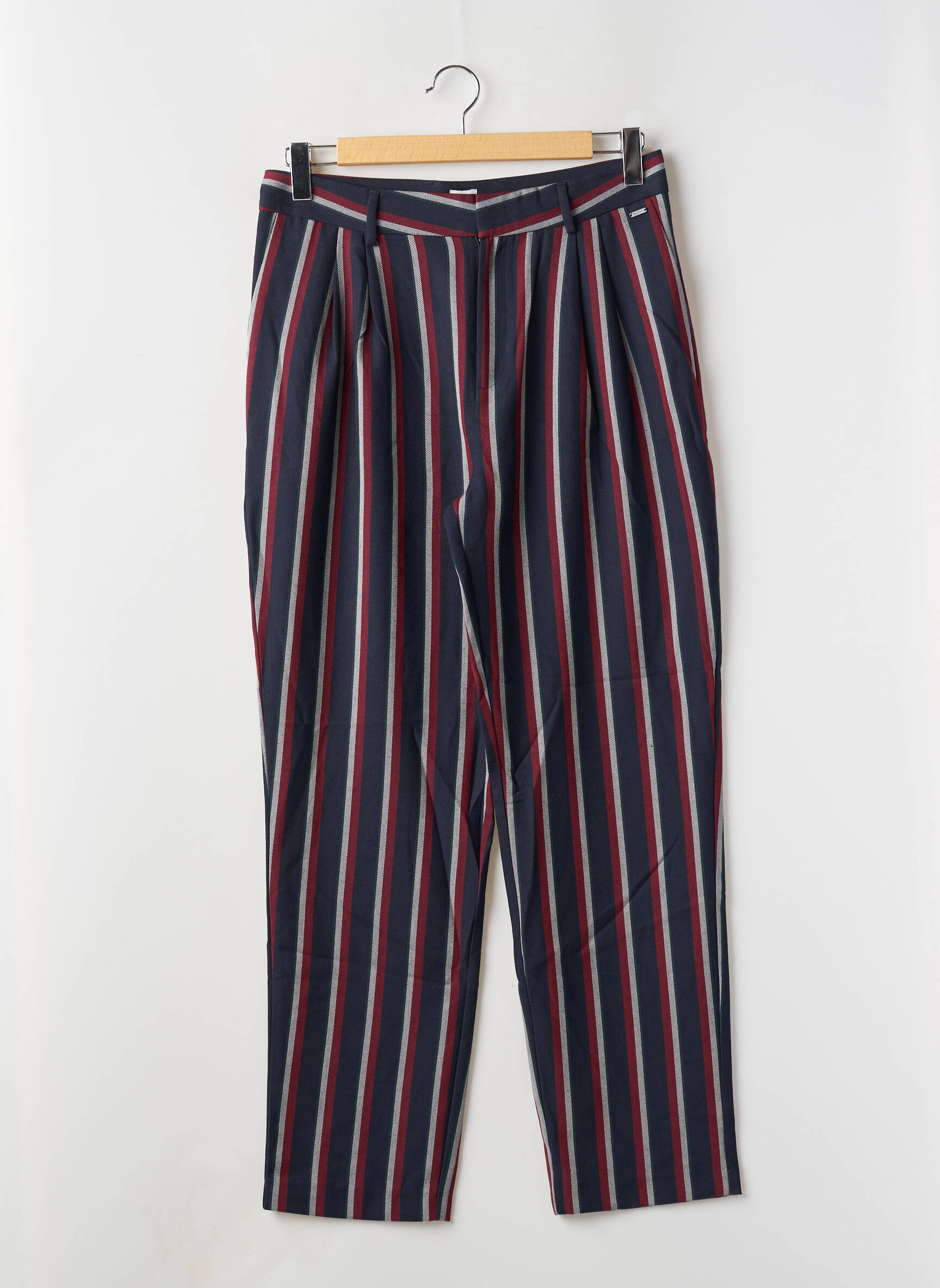Tiesi kelnė pincetų dydis aukšta talija mėlyna PEPE JEANS moteris