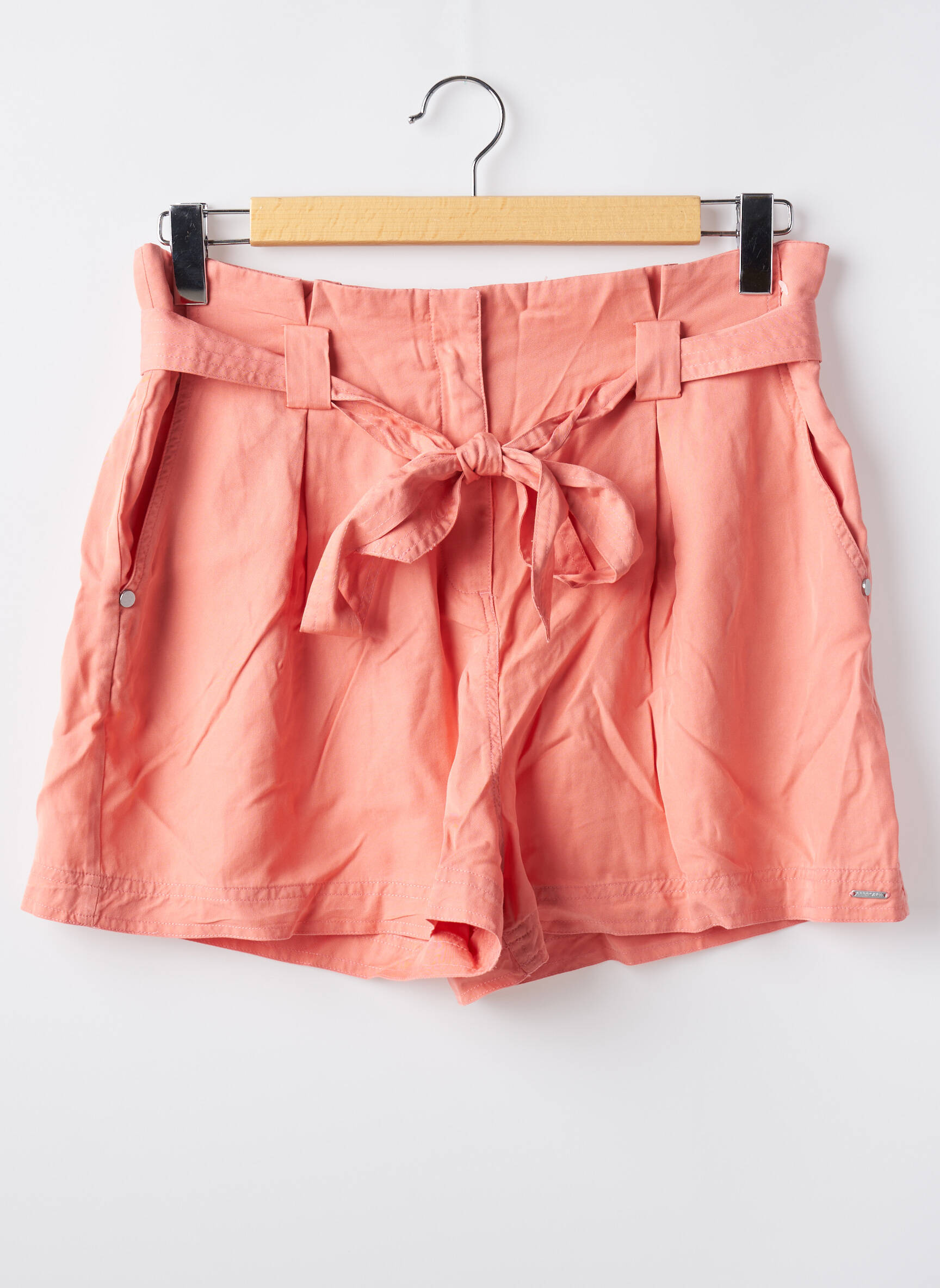 Šortas pincetų dydis aukšta talija rožinė SUPERDRY moteris