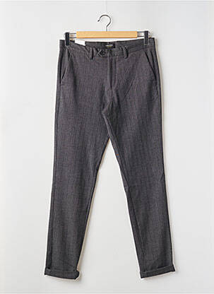 Chino kelnė chinamas audinys aukšta talija pilka JACK & JONES vyras