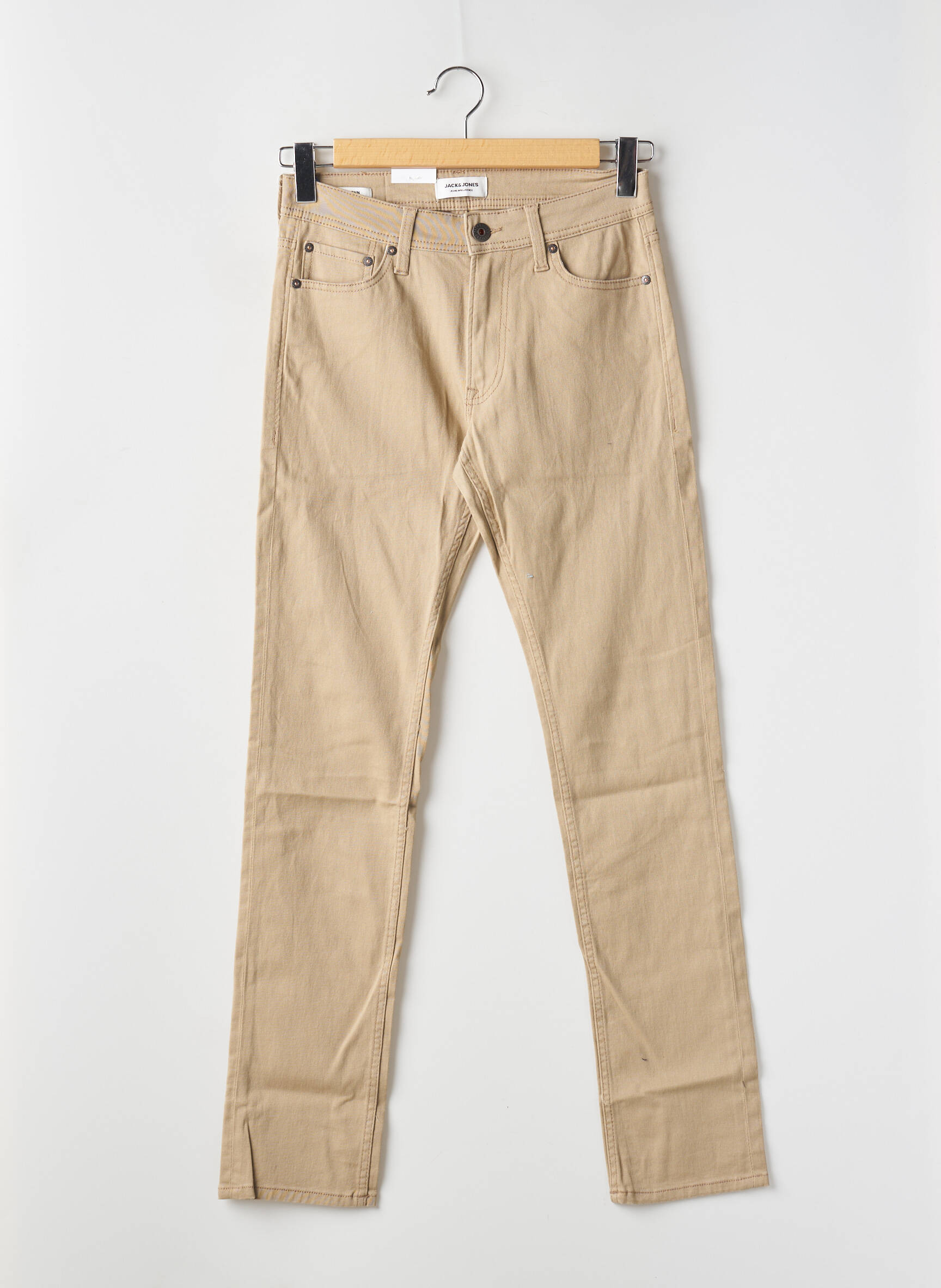 Lieknos kelnės tamprumas aukšta talija rudas JACK & JONES vyras