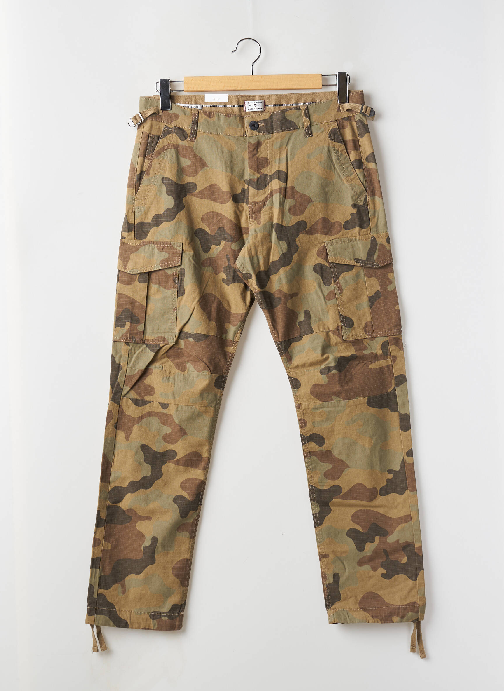 Kargo kelnė tiesi kirpimas žalias JACK & JONES vyras
