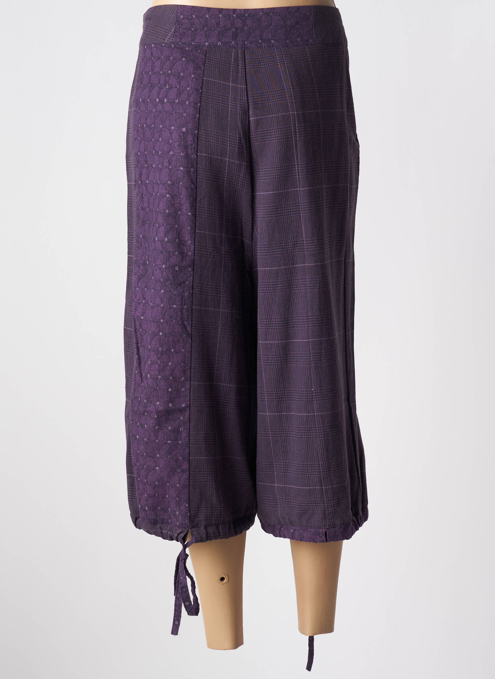 Pusilgių kelnių kišenės violetinis MAIS IL EST OU LE SOLEIL moteris