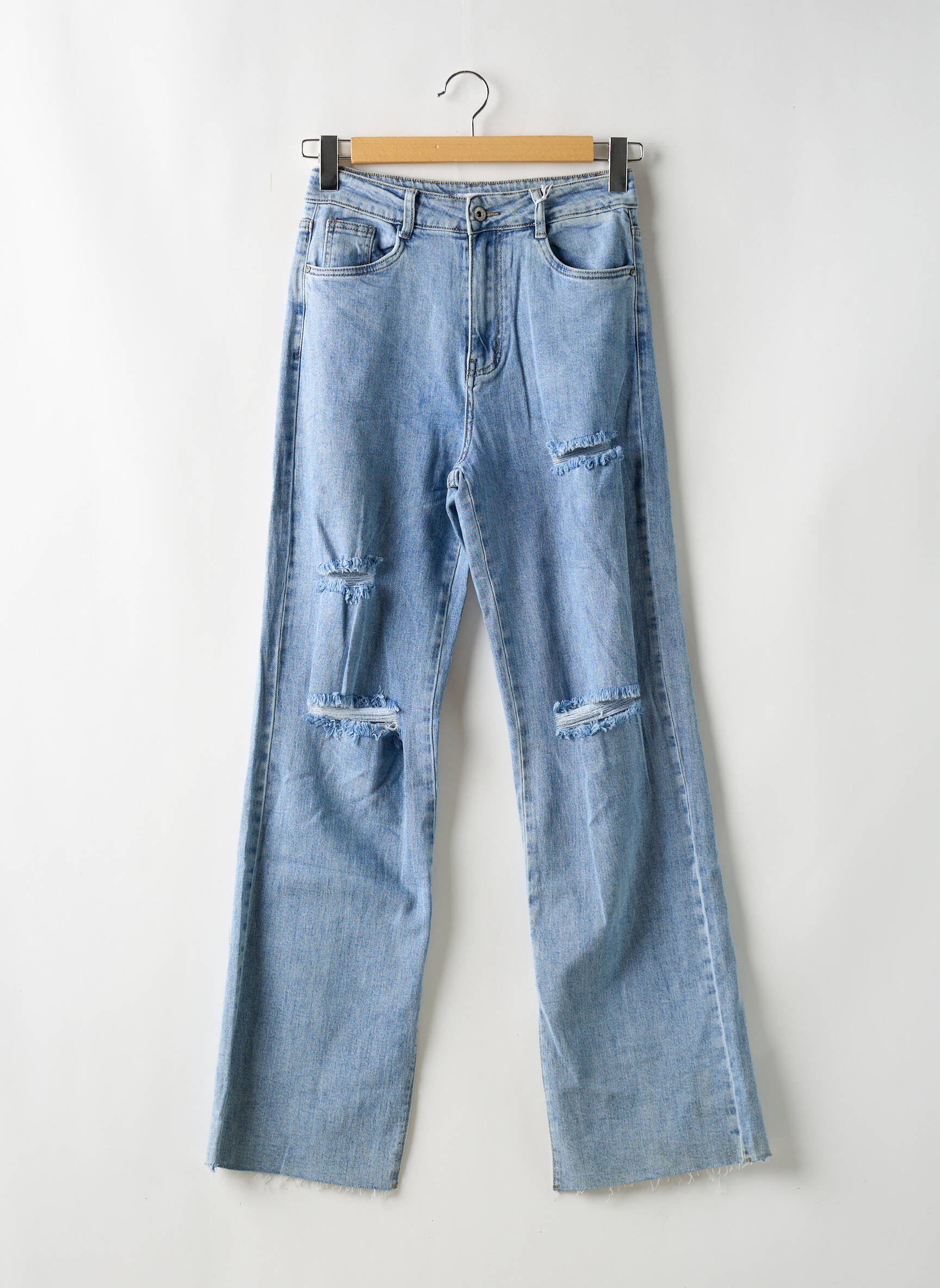 Bootcut džinsai aukšta talija aukšta talija mėlyna HAILYS moteris