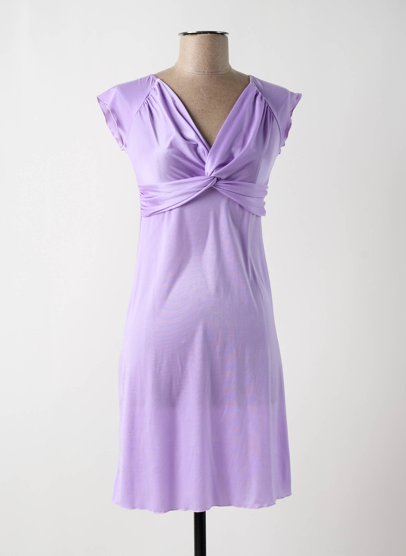 Naktinė suknelė/combinette tamprumas violetinis GENIUS moteris