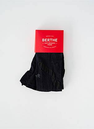 Kojinės pėdkelnės/basai juodas BERTHE AUX GRANDS PIEDS moteris