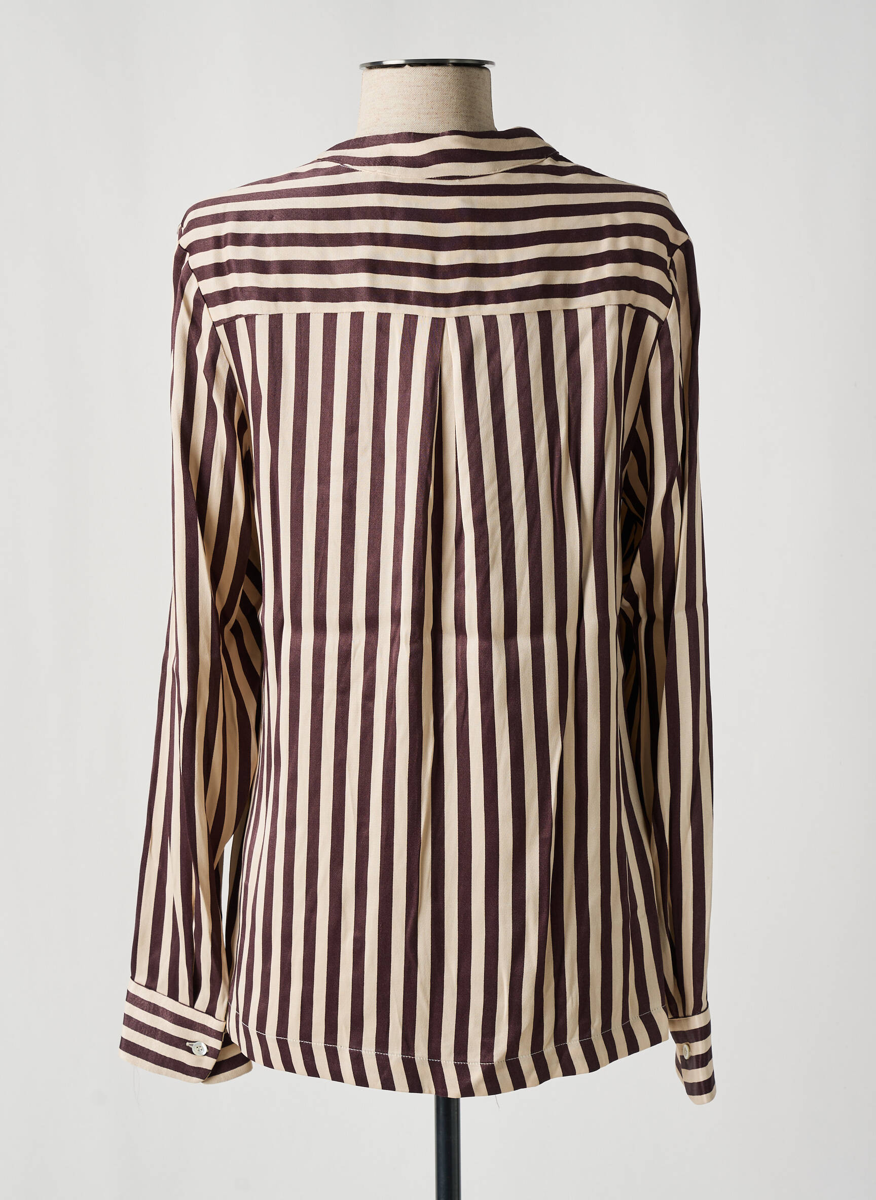 Moteriškas marškinys sklandi forma ilgos rankovės violetinis SHIRTAPORTER moteris