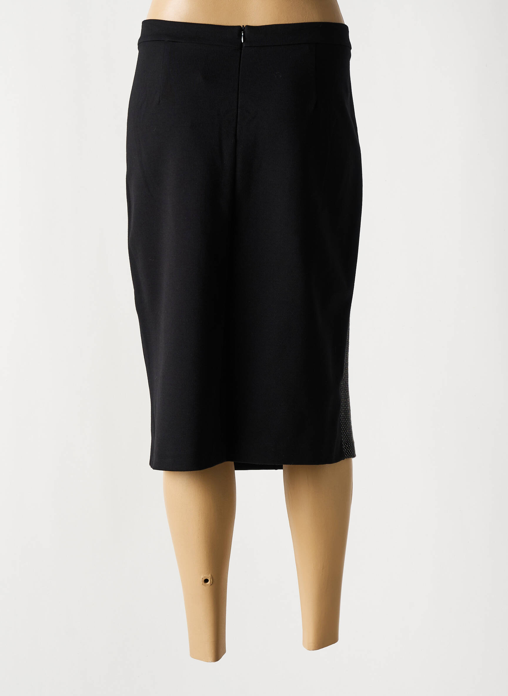 Pusilgis sijonas tamprumas juodas DIAMBRE moteris