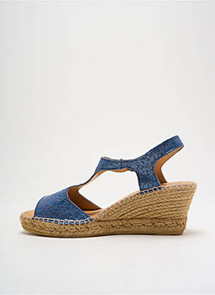 Espadrilės satino audinys kulnas nuo 4 iki 6 cm mėlyna JOSE TOLEDO moteris