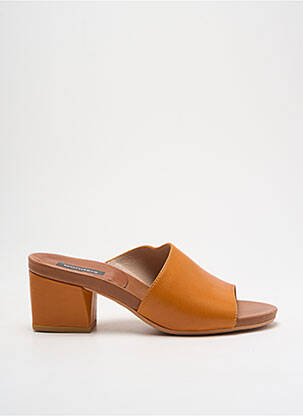 Mule/sabotai satino audinys kulnas nuo 4 iki 6 cm oranžinė WONDERS moteris
