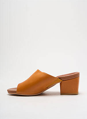 Mule/sabotai satino audinys kulnas nuo 4 iki 6 cm oranžinė WONDERS moteris