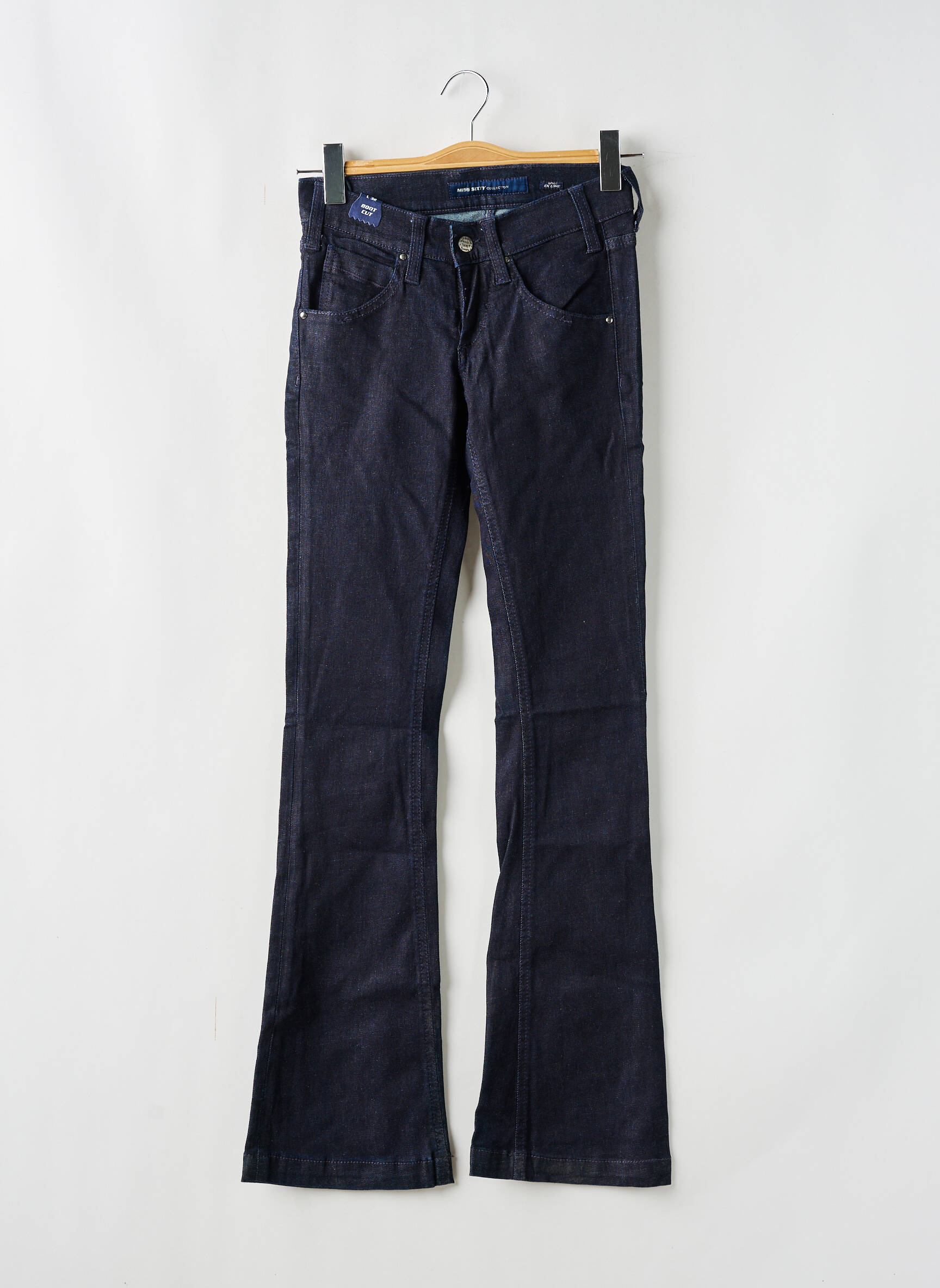 Bootcut džinsai tamprumas maža dydžio mėlyna MISS SIXTY moteris