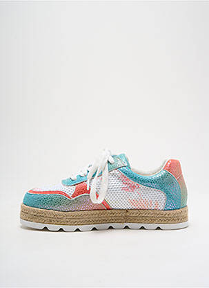 Espadrilės satino audinys plokščias kulnas iki 3 cm oranžinė CHATTAWAK moteris