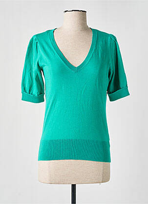 Megztinis centrinė iškirptė trumpas rankovės žalias KING LOUIE moteris