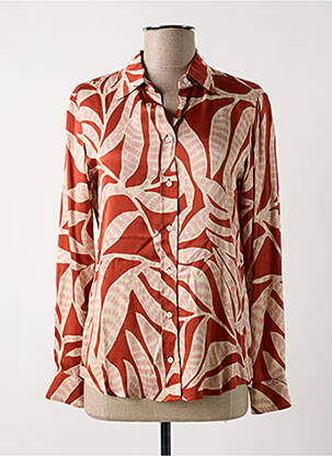 Moteriškas marškinys sklandi forma ilgos rankovės oranžinė HARTFORD moteris