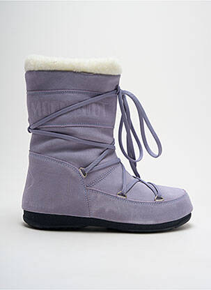 Batai/botai pamušalas plokščias kulnas iki 3 cm violetinis MOON BOOT moteris