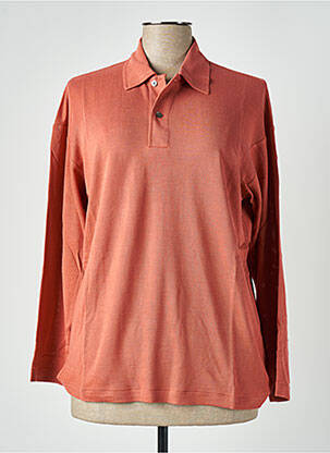 Polo ilgos rankovės ilgos rankovės oranžinė EQUIPMENT moteris