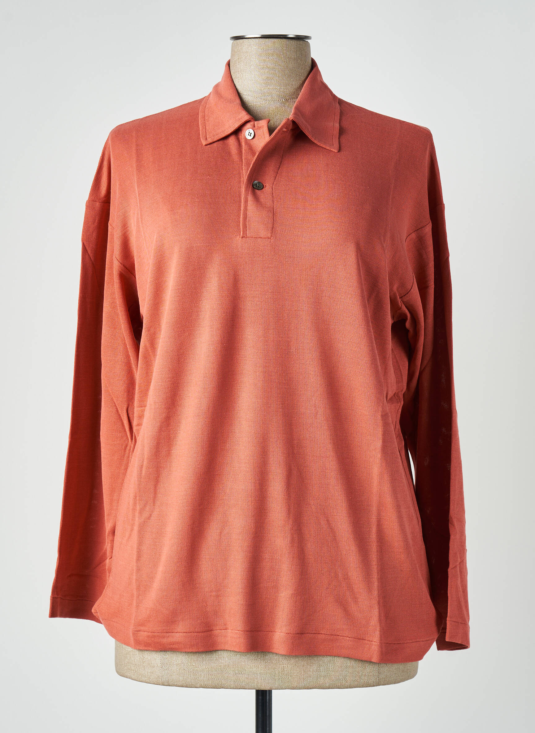 Polo ilgos rankovės ilgos rankovės oranžinė EQUIPMENT moteris