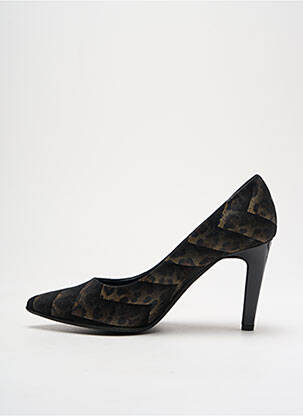 Aukštakulniai satino audinys kulnas nuo 7 iki 9 cm juodas Ô TALONS GRANVILLE moteris