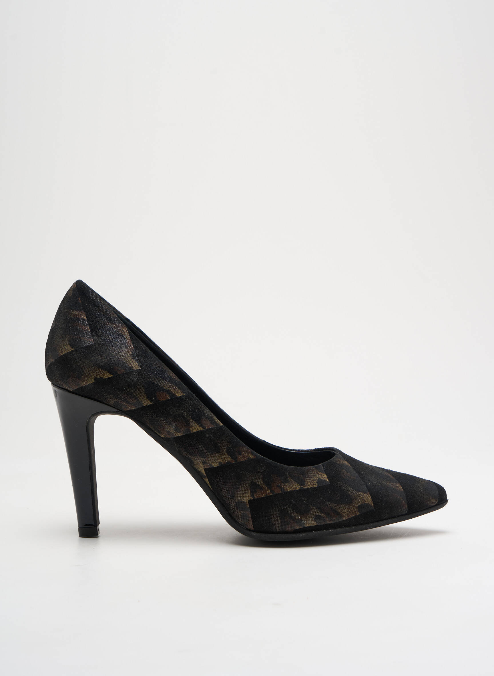 Aukštakulniai satino audinys kulnas nuo 7 iki 9 cm juodas Ô TALONS GRANVILLE moteris