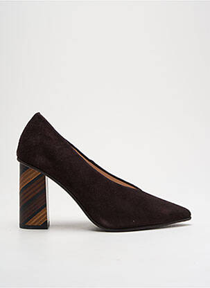 Aukštakulniai nubuko audinys kulnas nuo 4 iki 6 cm rudas LODI moteris