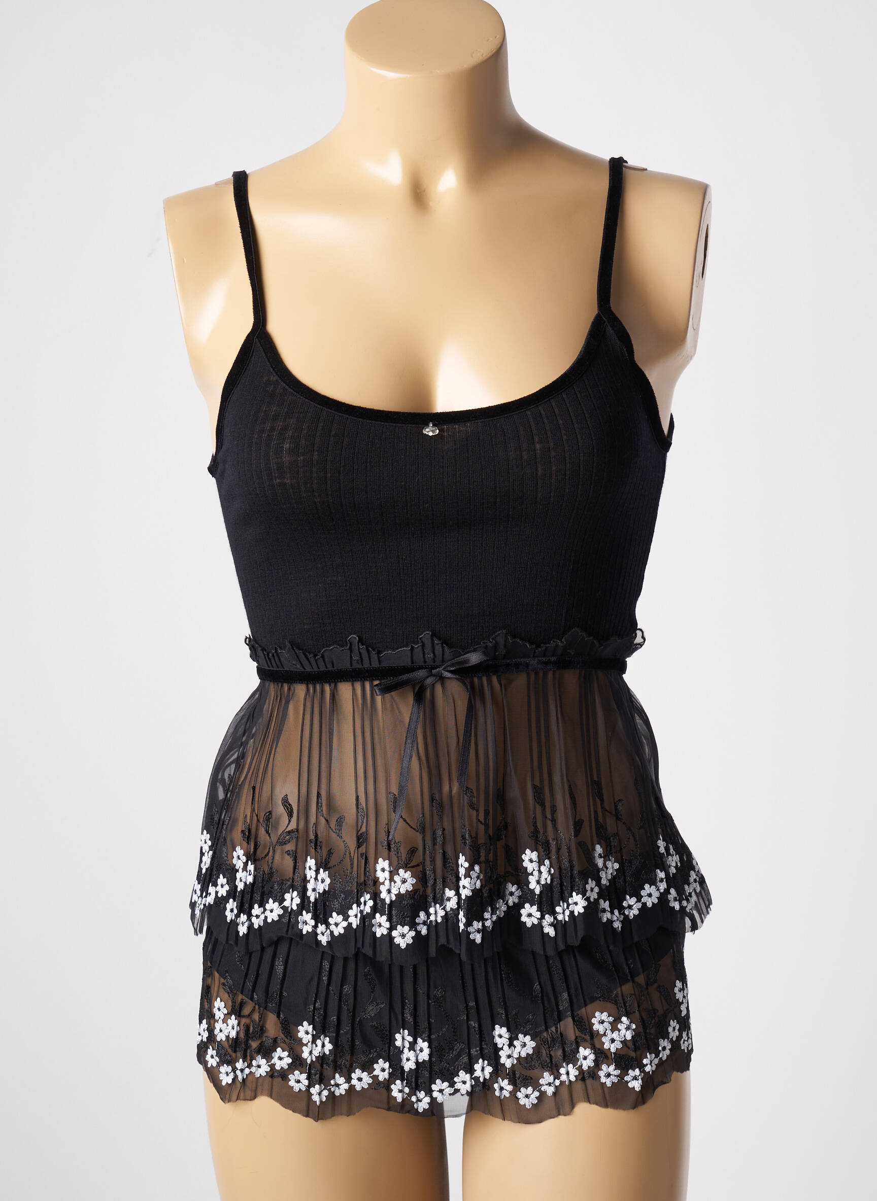 Lingerie rinkinys reguliuojamos elastinės petnešos juodas ARTIMAGLIA moteris
